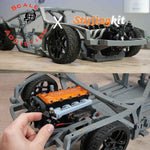 8th Scale Supra RC Sports Car for TOYAN FS-L400 Inline 4 Cylinder Engine Model Project Officially Authorized by Scale Addiction - stirlingkit