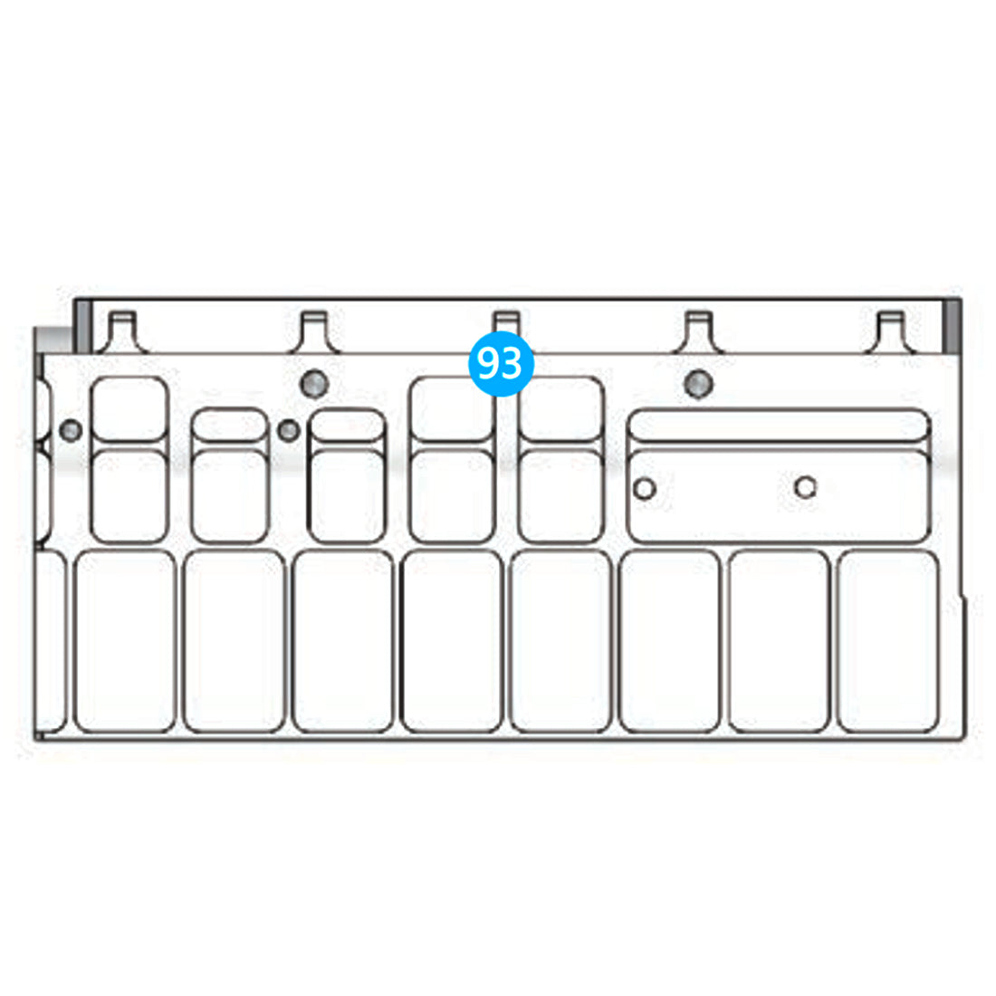 #93 Engine Block with Crankshaft Support for TOYAN FS-L400 Engine Model - stirlingkit