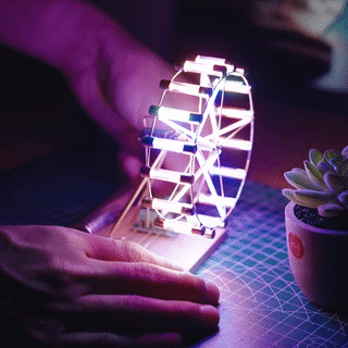 Build Your Own London Ferris Wheel Model Kits Circuit Sculpture Model - stirlingkit