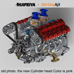 RUIFEIYA V10-150 1/4-Scale V10 Engine Model High Performance – 150cc DOHC, 40-Valve, 4-Stroke, Water-Cooled, Limited Edition Up to 11,000 RPM