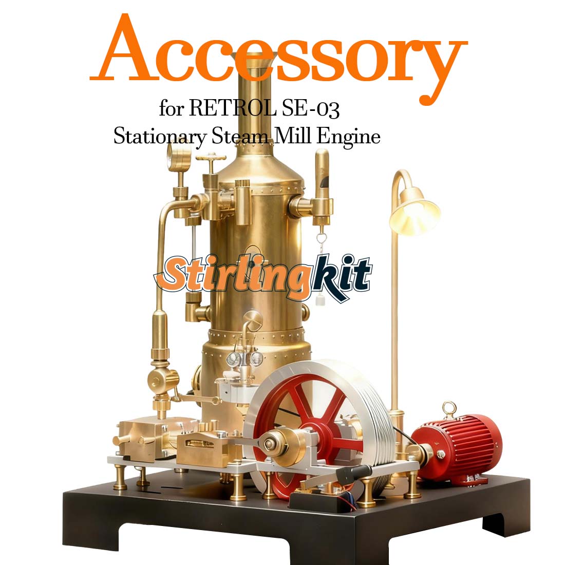 Accessory for RETROL SE-03 Stationary Steam Mill Engine Model Building Kits - stirlingkit