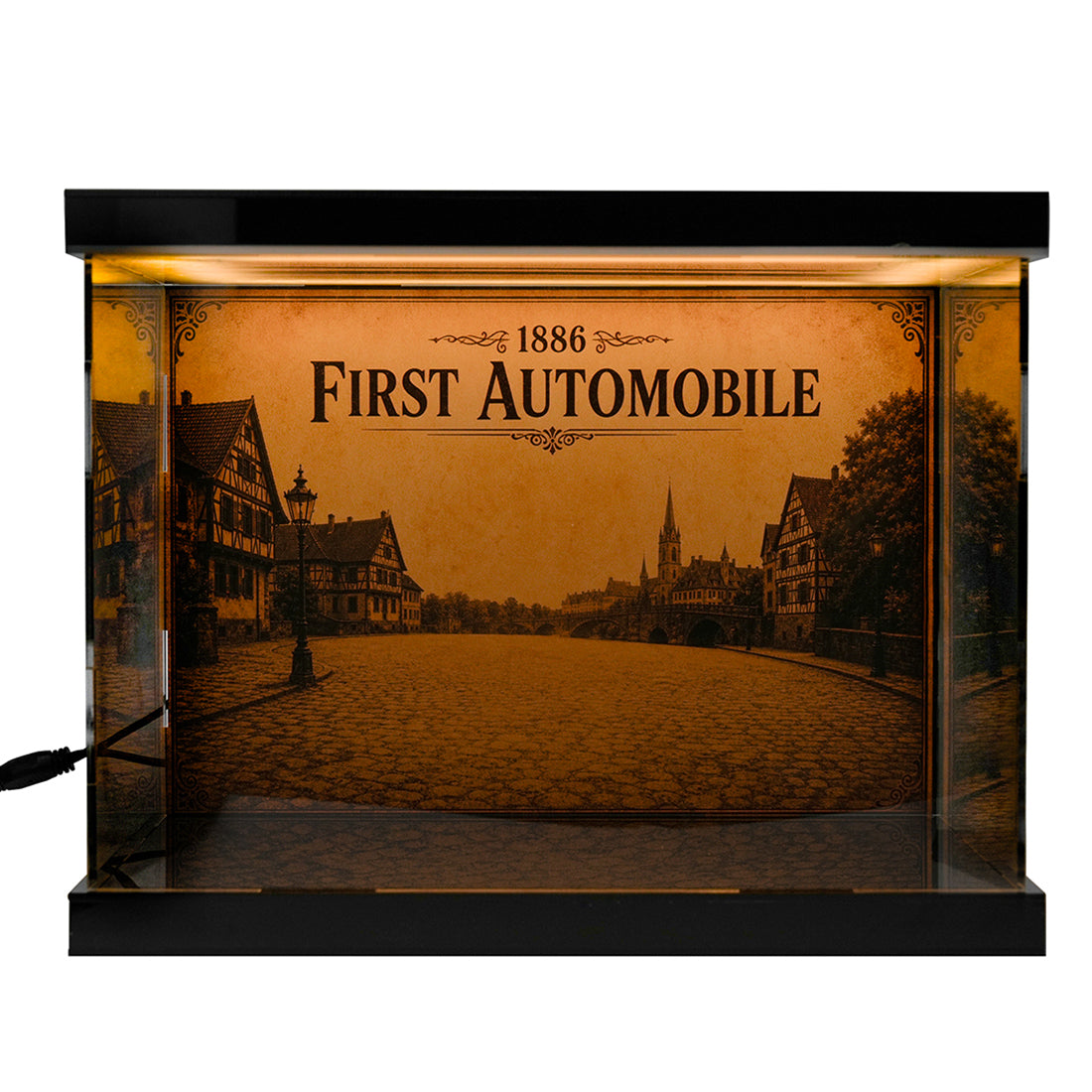 Acrylic LED Display Case for Teching DM229 World First Automobile Kits