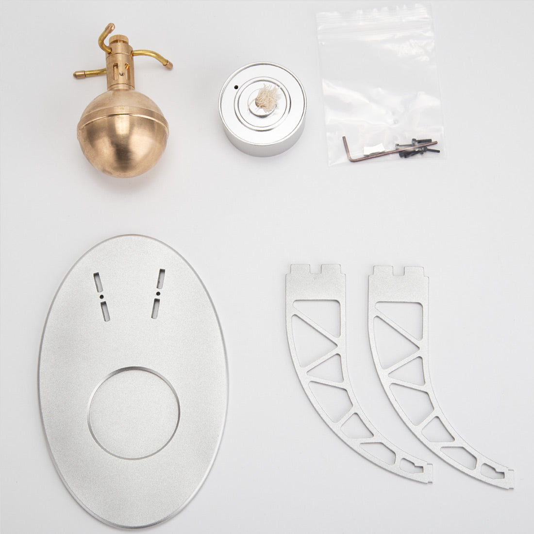 Aeolipile Hero's Steam Engine Bladeless Radial Steam Turbine Model Building Kits - stirlingkit