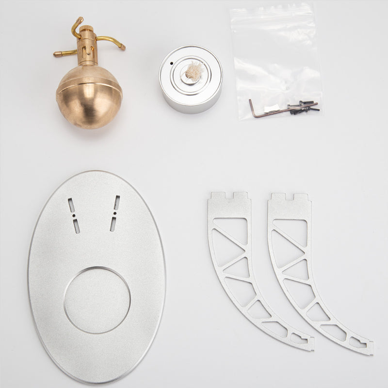Aeolipile Hero's Steam Engine Bladeless Radial Steam Turbine Model Building Kits - stirlingkit