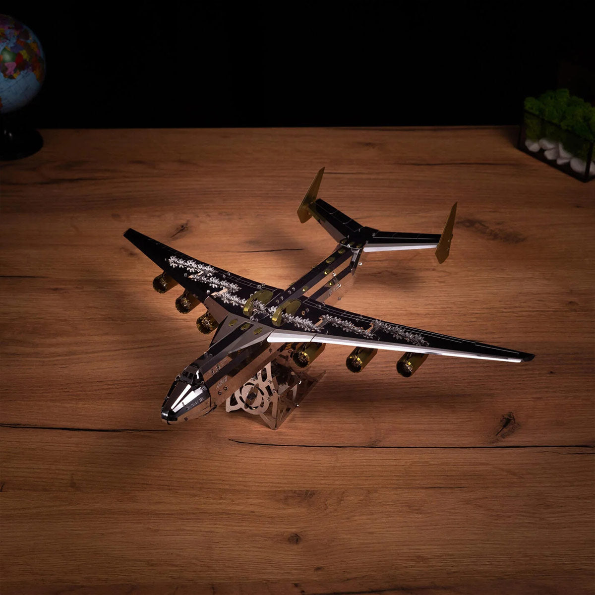 AN-225 MRIYA Aircraft Model Kit Stainless Steel 3D Metal Puzzle for Aviation Lovers - stirlingkit