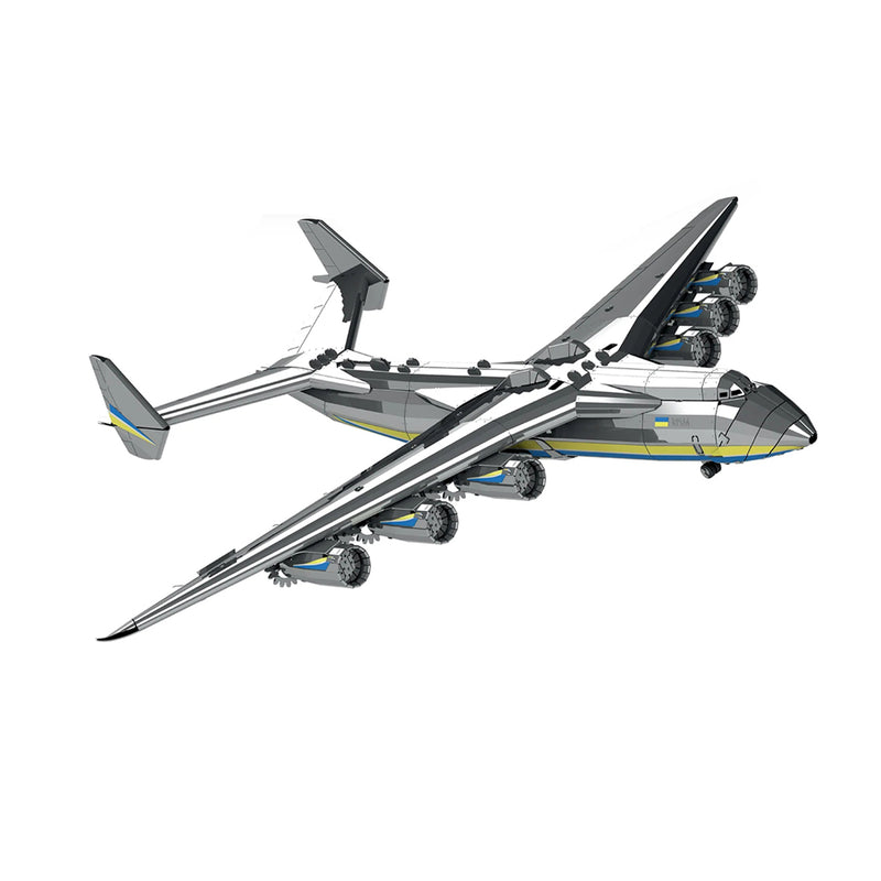 AN-225 MRIYA Aircraft Model Kit Stainless Steel 3D Metal Puzzle for Aviation Lovers
