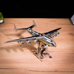 AN-225 MRIYA Aircraft Model Kit Stainless Steel 3D Metal Puzzle for Aviation Lovers