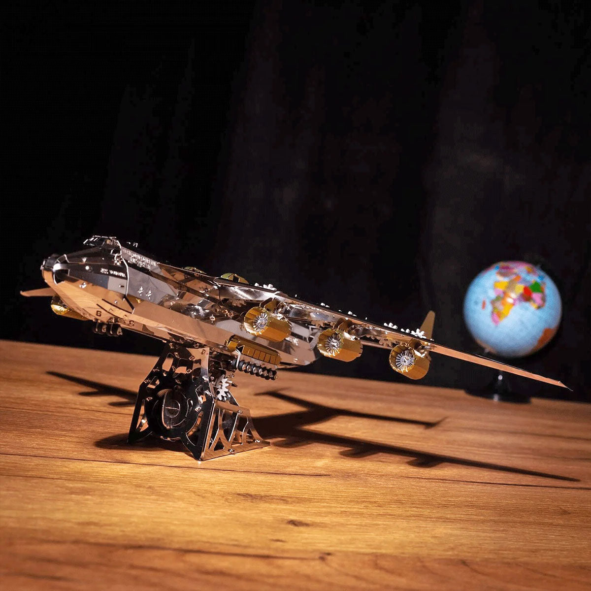 AN-225 MRIYA Aircraft Model Kit Stainless Steel 3D Metal Puzzle for Aviation Lovers