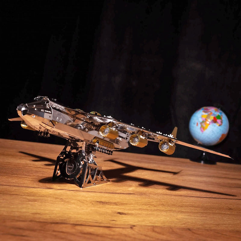AN-225 MRIYA Aircraft Model Kit Stainless Steel 3D Metal Puzzle for Aviation Lovers