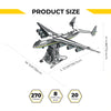AN-225 MRIYA Aircraft Model Kit Stainless Steel 3D Metal Puzzle for Aviation Lovers