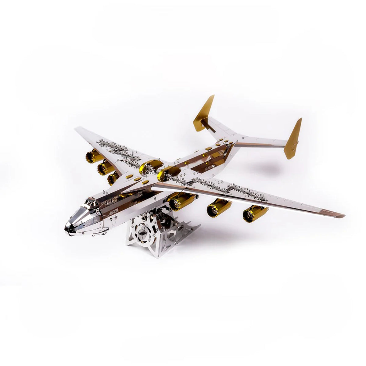 AN-225 MRIYA Aircraft Model Kit Stainless Steel 3D Metal Puzzle for Aviation Lovers - stirlingkit