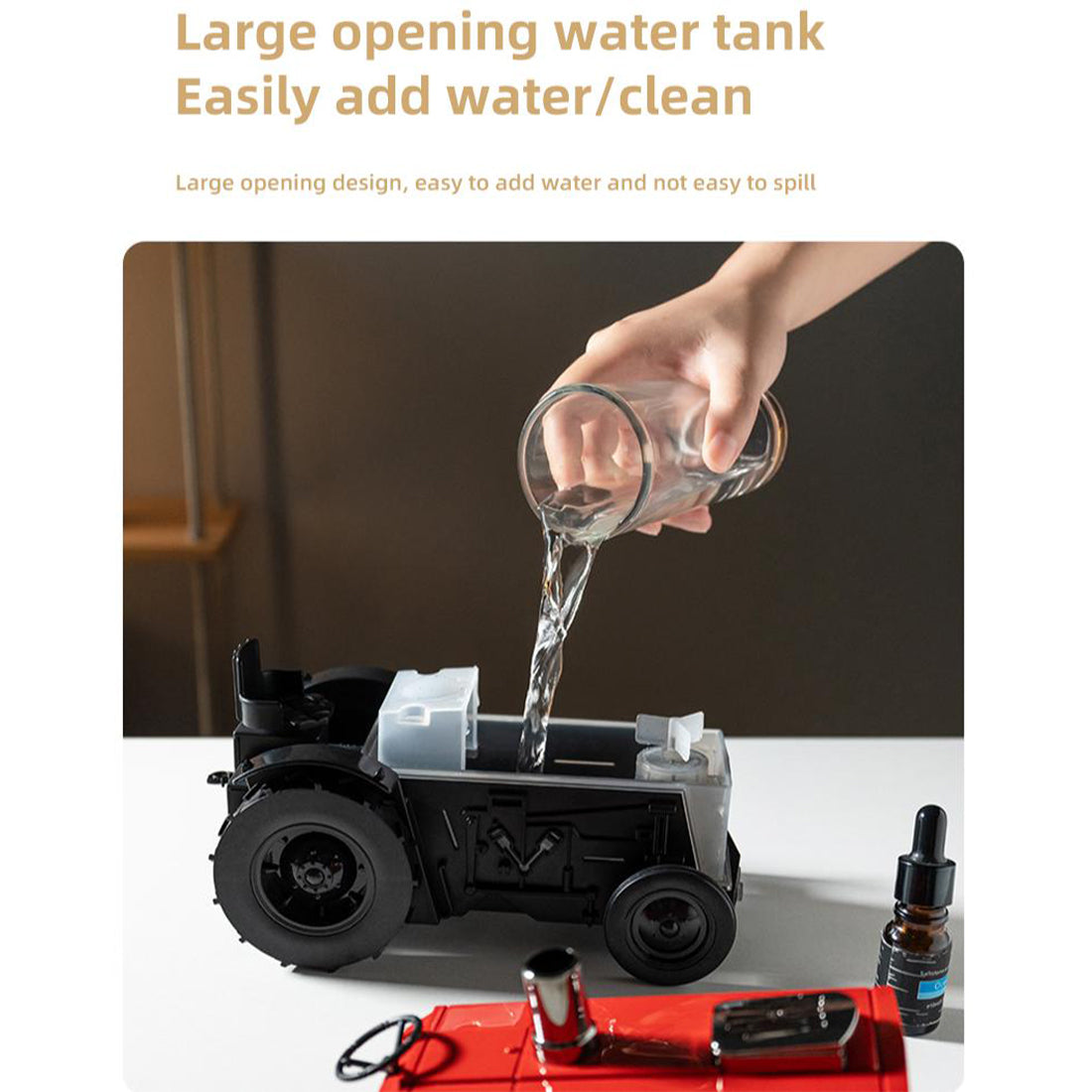Antique Tractor Essential Oil Aroma Diffuser with Wireless Bluetooth Speaker - stirlingkit