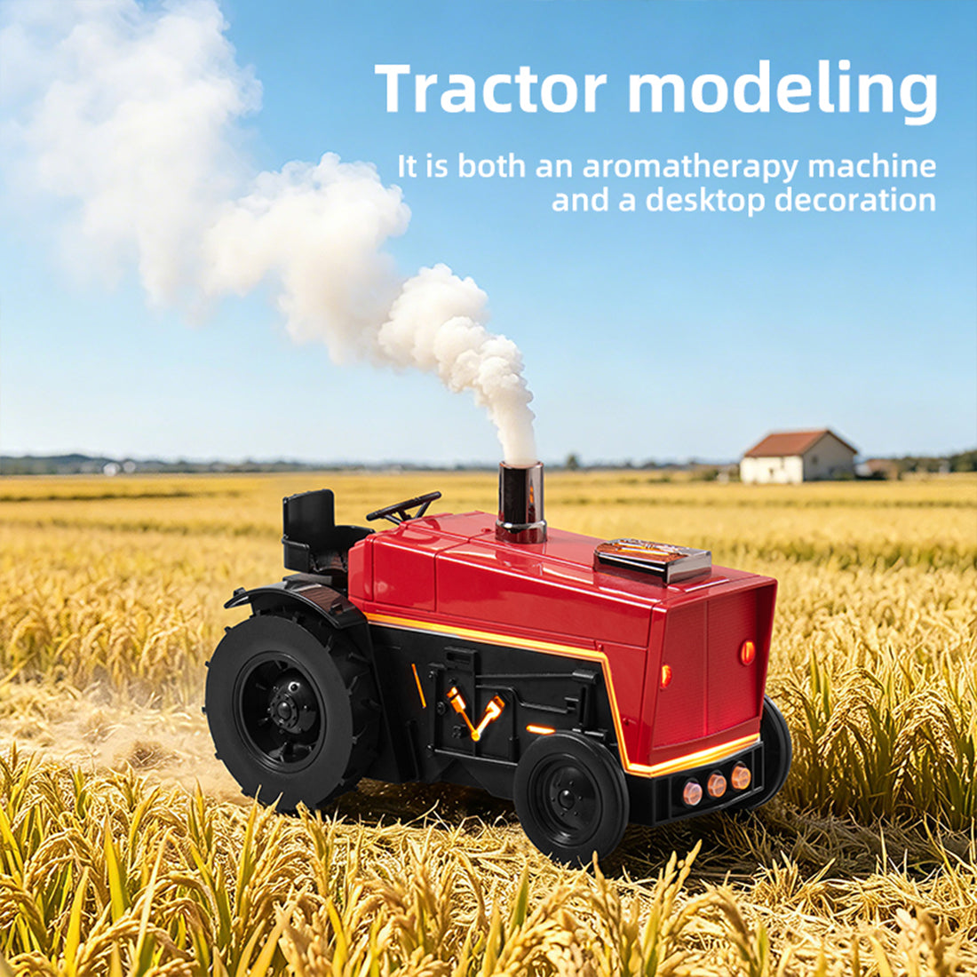 Antique Tractor Essential Oil Aroma Diffuser with Wireless Bluetooth Speaker - stirlingkit