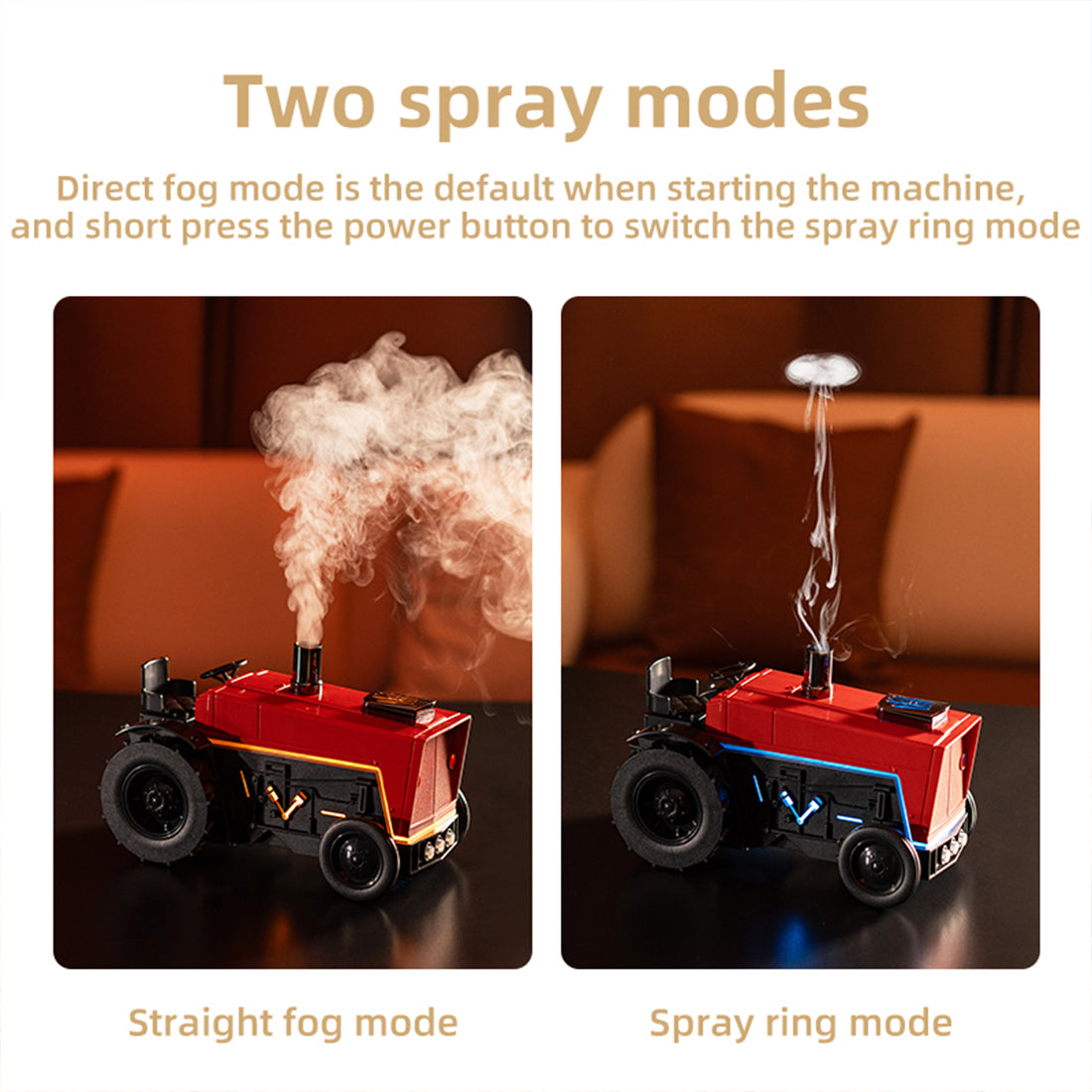Antique Tractor Essential Oil Aroma Diffuser with Wireless Bluetooth Speaker - stirlingkit