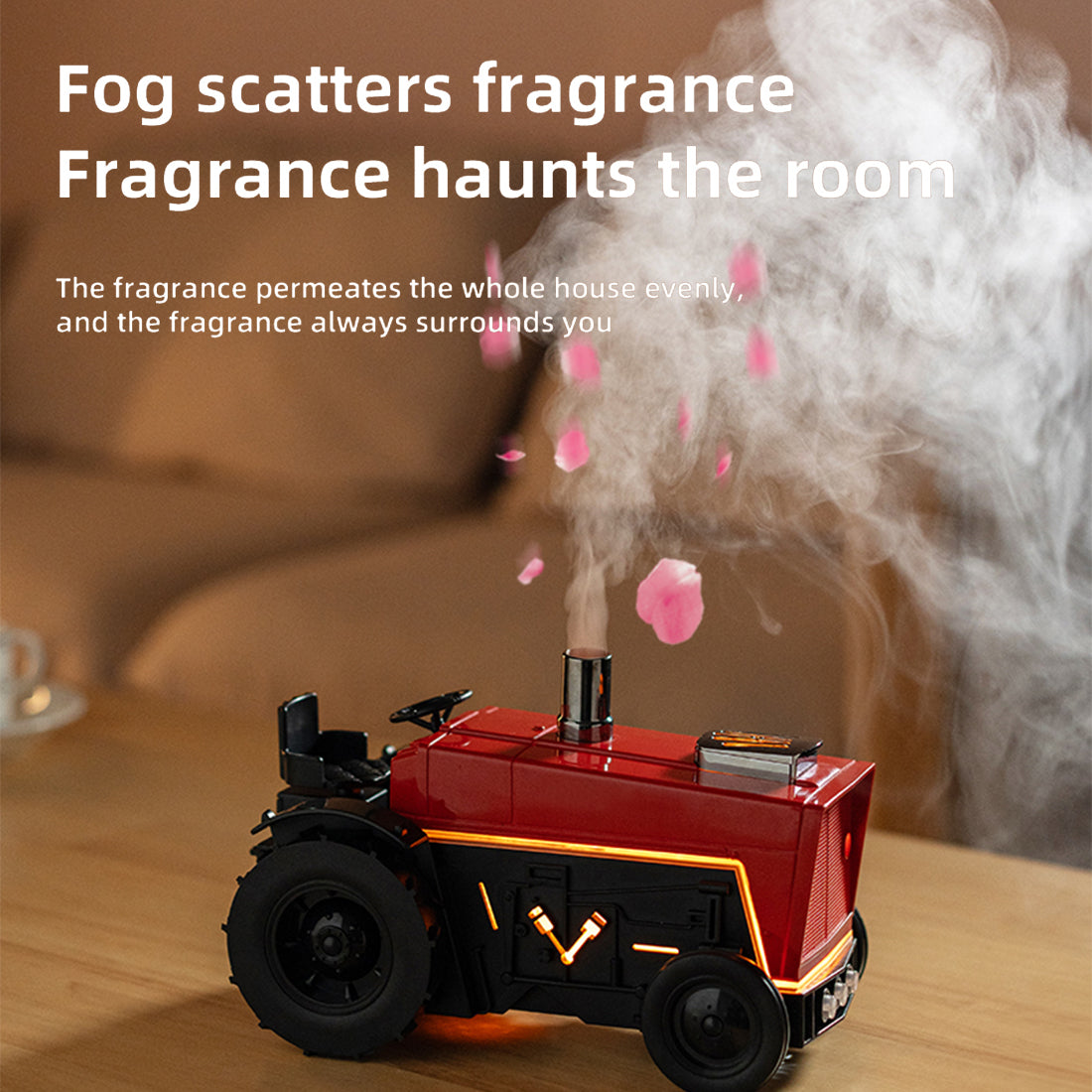 Antique Tractor Essential Oil Aroma Diffuser with Wireless Bluetooth Speaker - stirlingkit