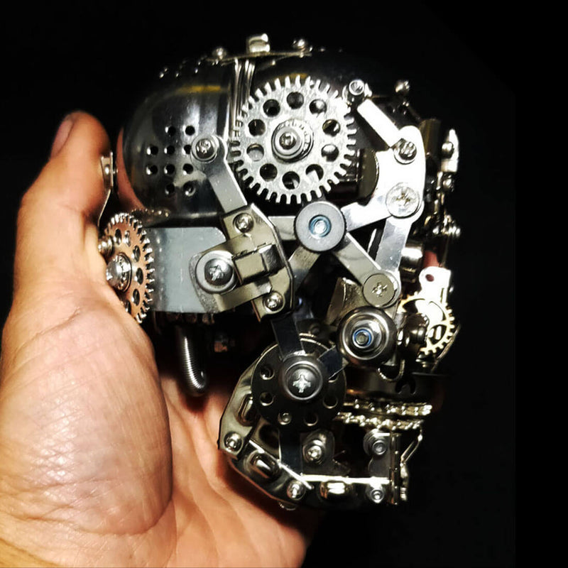 Assembly Skeleton Skull Cranium 3D DIY Metal Model Kits 200+PCS - stirlingkit