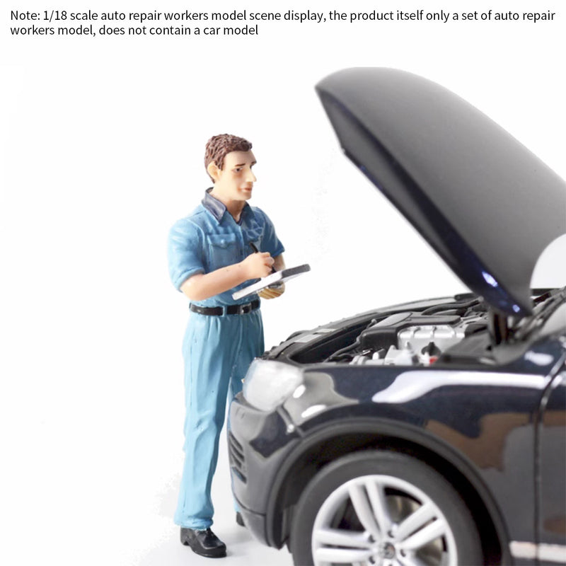 Auto Repair Worker Automobile Mechanic Action Figure Complete Set 1/18 Scale - stirlingkit