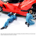 Auto Repair Worker Automobile Mechanic Action Figure Complete Set 1/18 Scale - stirlingkit