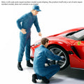 Auto Repair Worker Automobile Mechanic Action Figure Complete Set 1/18 Scale - stirlingkit
