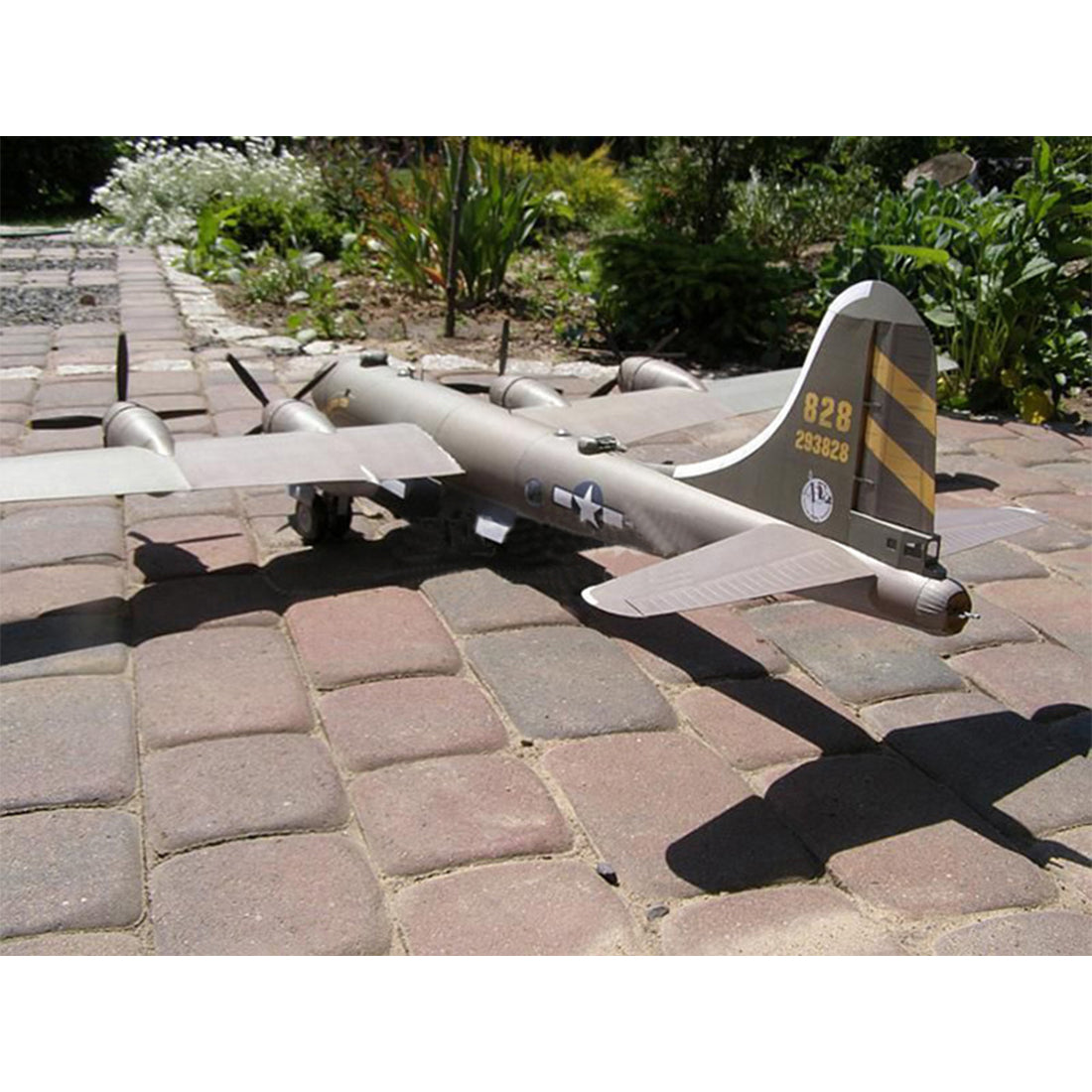 B-29 Heavy Bomber DIY Paper Model Building Kit Wingspam 93cm