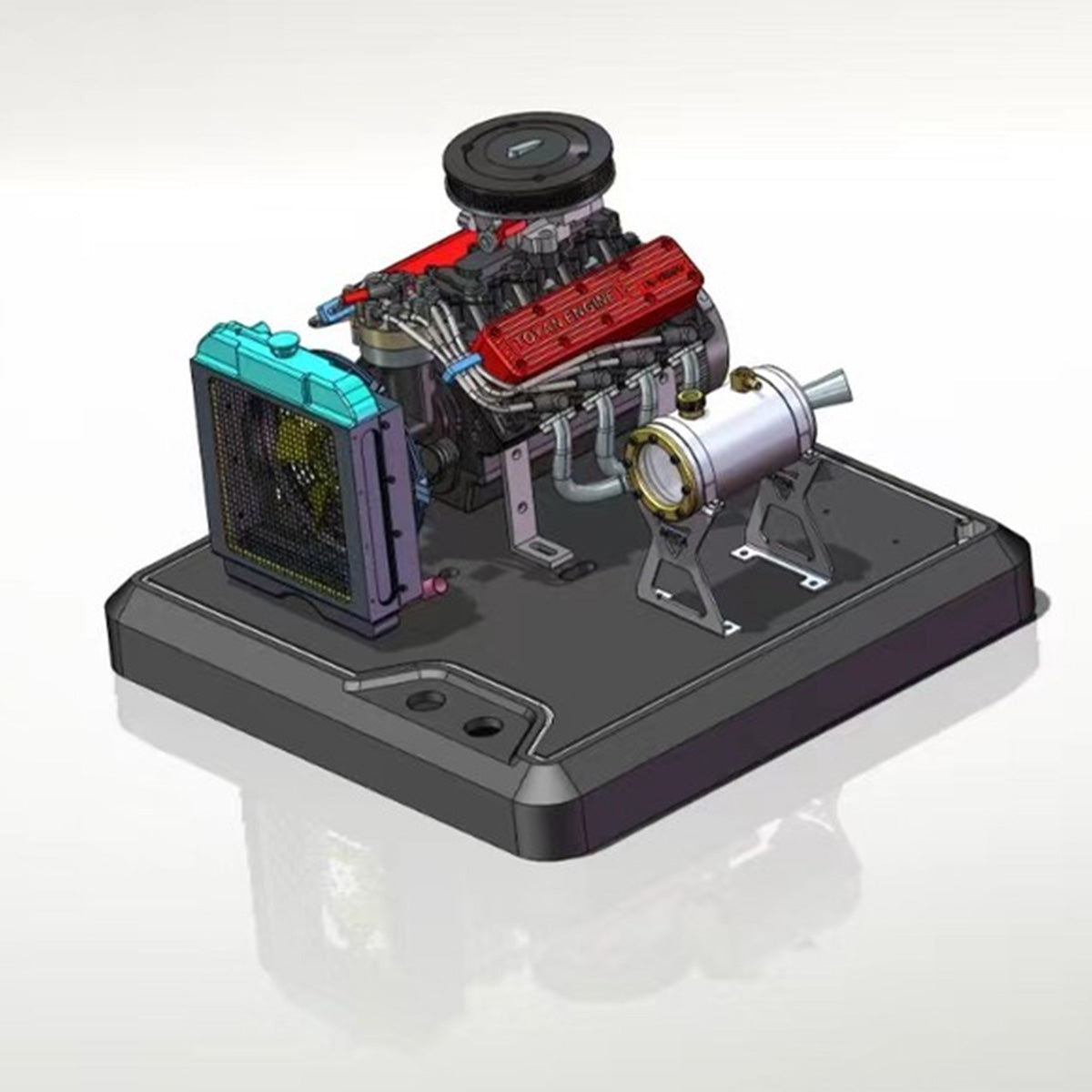 Base for TOYAN V8 FS-V800WGPC Gasoline Engine Model Kits ( New Version) Upgrade