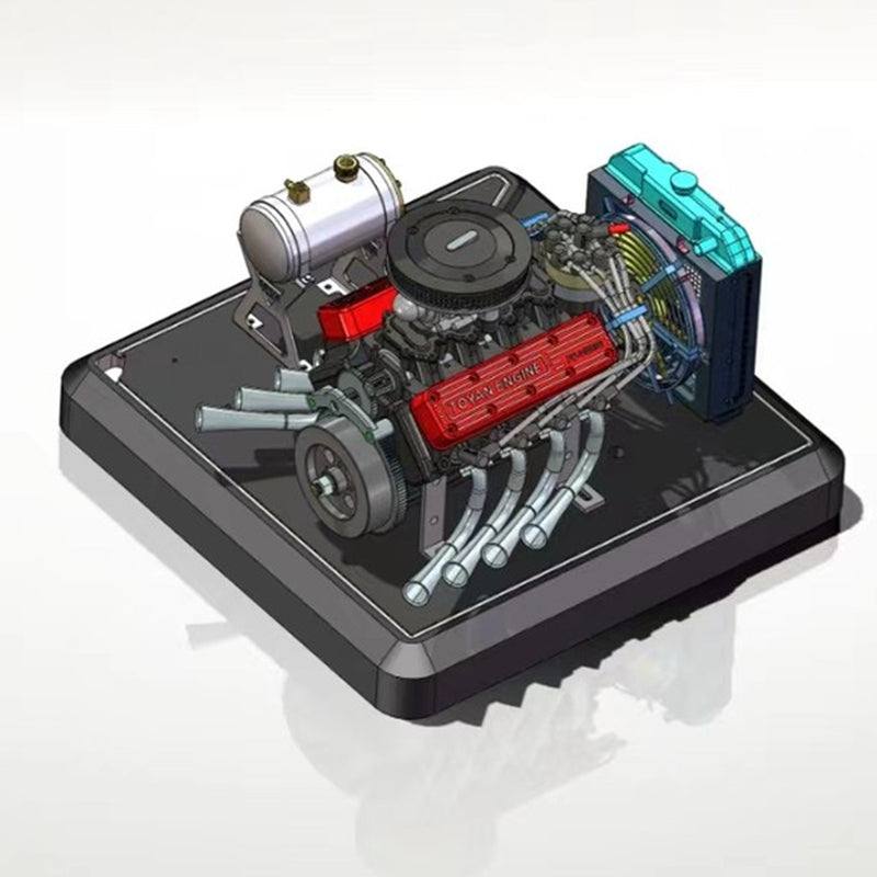 Base for TOYAN V8 FS-V800WGPC Gasoline Engine Model Kits ( New Version) Upgrade - stirlingkit