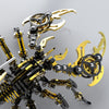 Black & Golden 3D Stainless Steek DIY Scorpion Metal Model Kits - stirlingkit