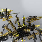 Black & Golden 3D Stainless Steek DIY Scorpion Metal Model Kits - stirlingkit