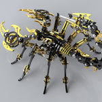 Black & Golden 3D Stainless Steek DIY Scorpion Metal Model Kits - stirlingkit