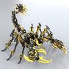 Black & Golden 3D Stainless Steek DIY Scorpion Metal Model Kits - stirlingkit