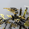 Black & Golden 3D Stainless Steek DIY Scorpion Metal Model Kits - stirlingkit