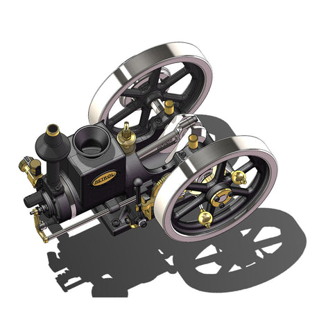 RETROL HM-01 7cc Model Hit and Miss 4-stroke Horizontal Internal Combustion Engine - stirlingkit