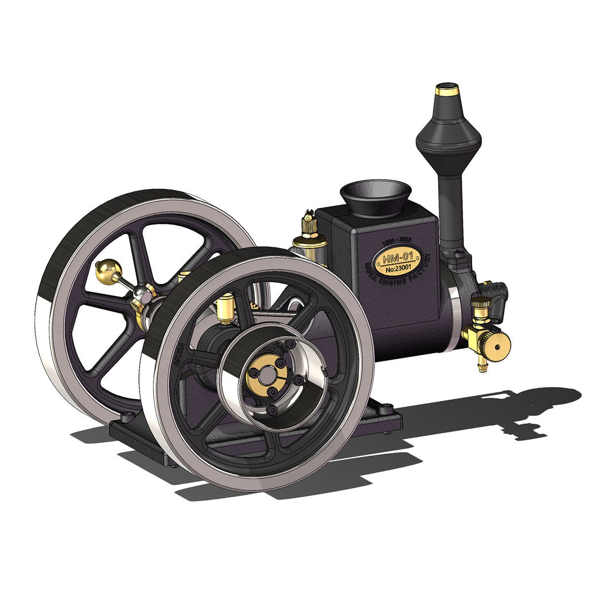 RETROL HM-01 7cc Model Hit and Miss 4-stroke Horizontal Internal Combustion Engine - stirlingkit
