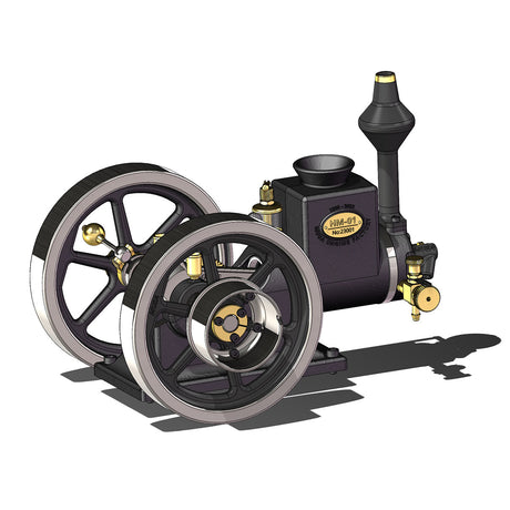 RETROL HM-01 7cc Model Hit and Miss 4-stroke Horizontal Internal Combustion Engine - stirlingkit
