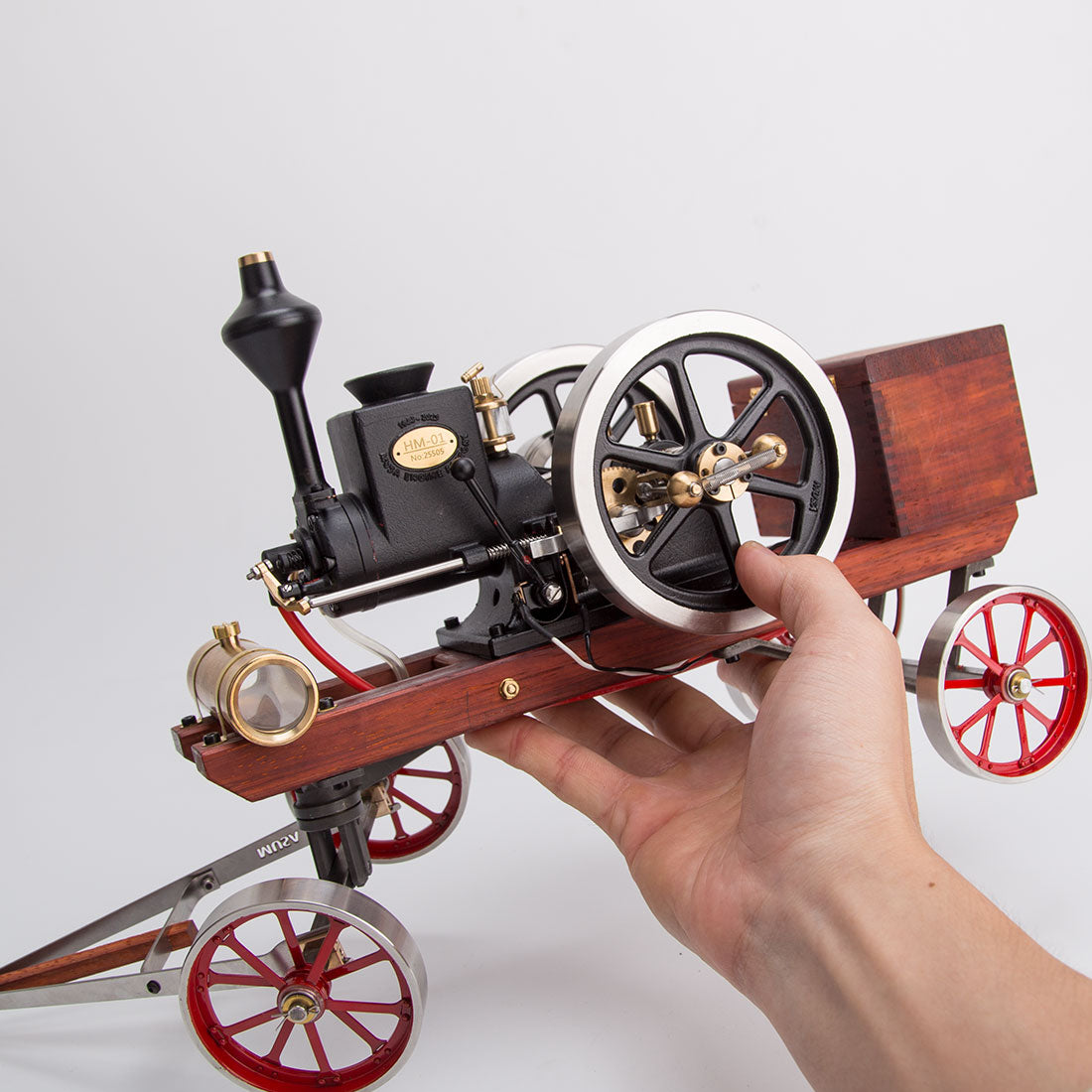 RETROL HM-01 Hit and Miss Engine Full Set with Stationary Engine Cart - stirlingkit