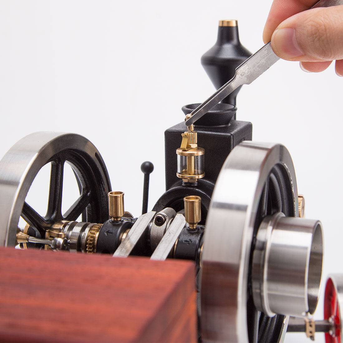 RETROL HM-01 Hit and Miss Engine Full Set with Stationary Engine Cart - stirlingkit