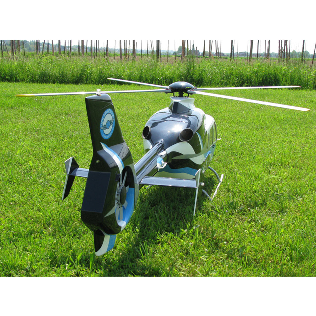 800 Size EC135 GPS RC Helicopter Large Scale Helicopter with H1 PRO Flight Controller RTF - stirlingkit