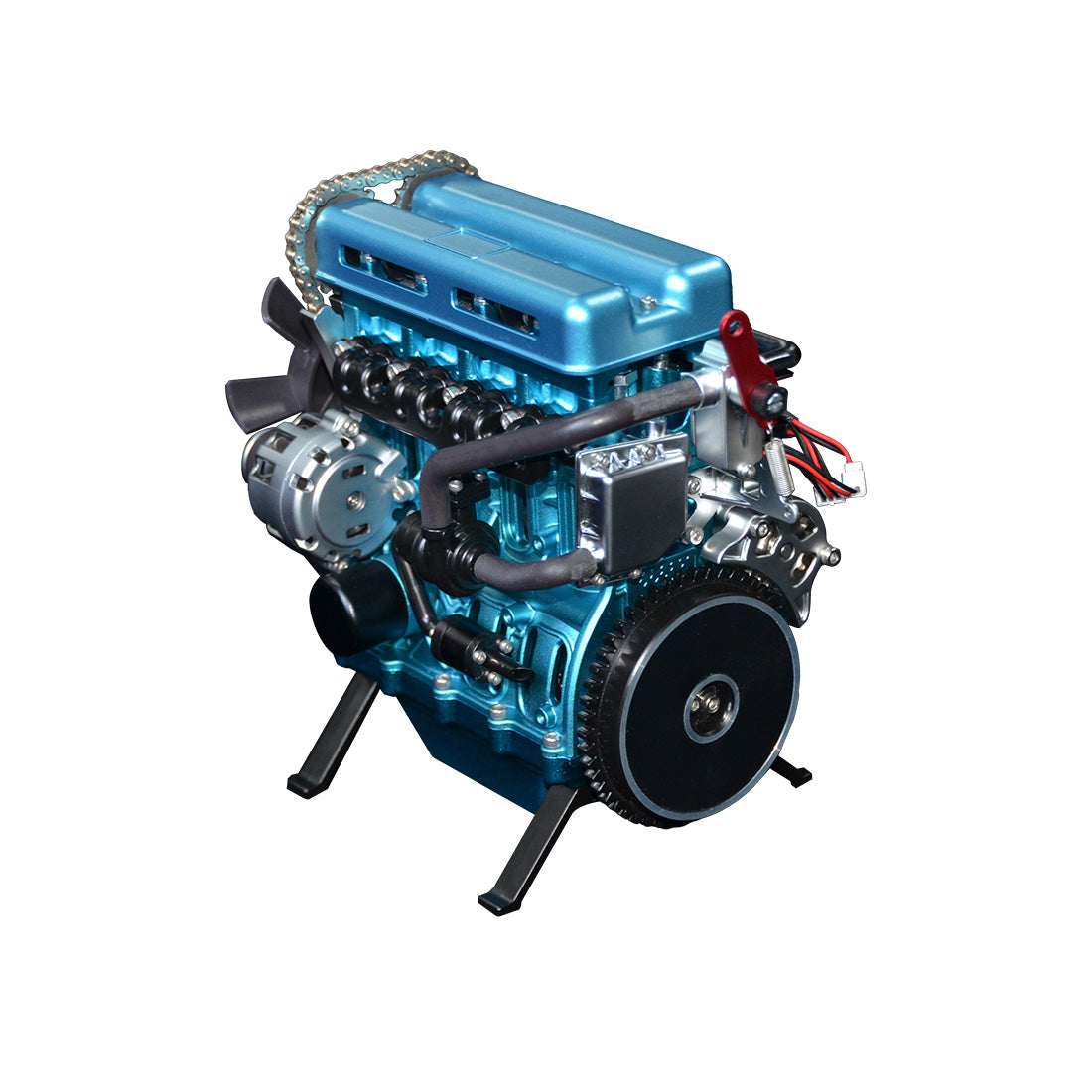 TECHING Construisez vos propres kits de moteur 4 cylindres pour adultes avec turbocompresseur DM111 Upgrade