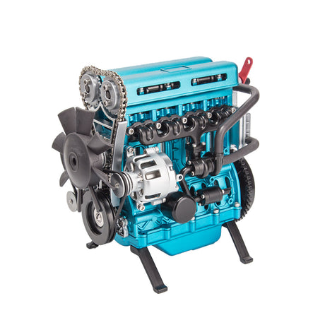 TECHING Build Your Own 4 Cylinder Engine Kits for Adults with Turbocharger DM111 Upgrade