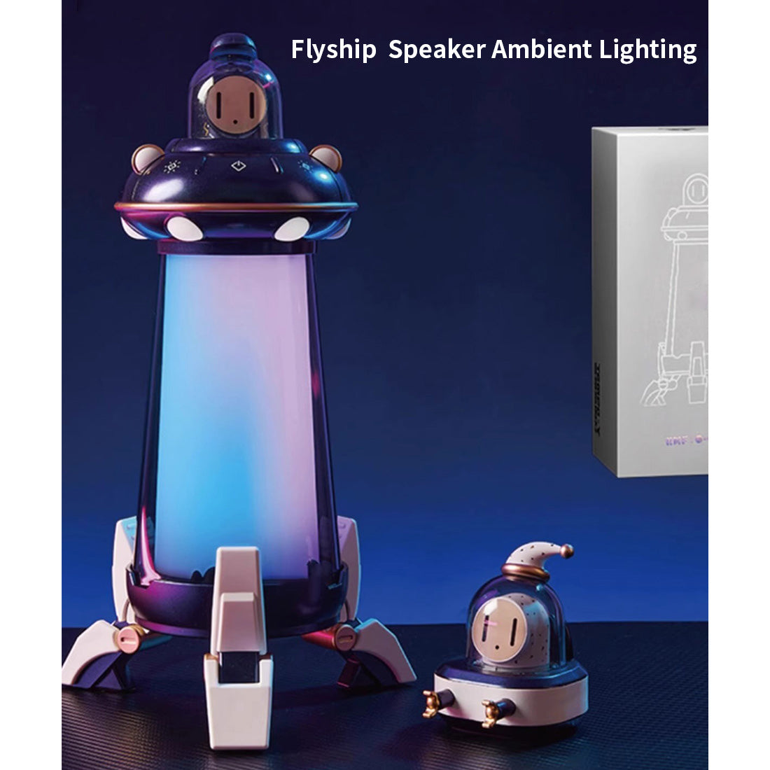 Portable Spaceship Multi-Media Bluetooth Party Speaker - stirlingkit