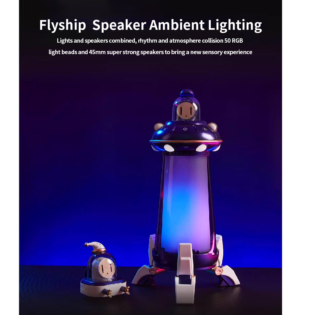Portable Spaceship Multi-Media Bluetooth Party Speaker - stirlingkit