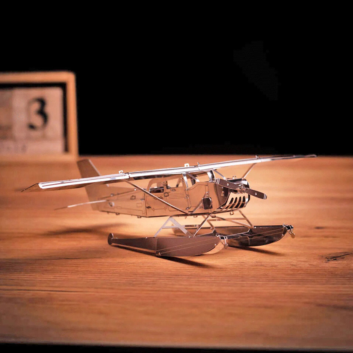 BREEZE DRIFTER CESSNA Seaplane 3D Metal Aircraft Model Kit - stirlingkit