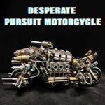 Build a Motorcycle 3D DIY Metal Mode Kits Gift for Bikers 900+PCS - stirlingkit