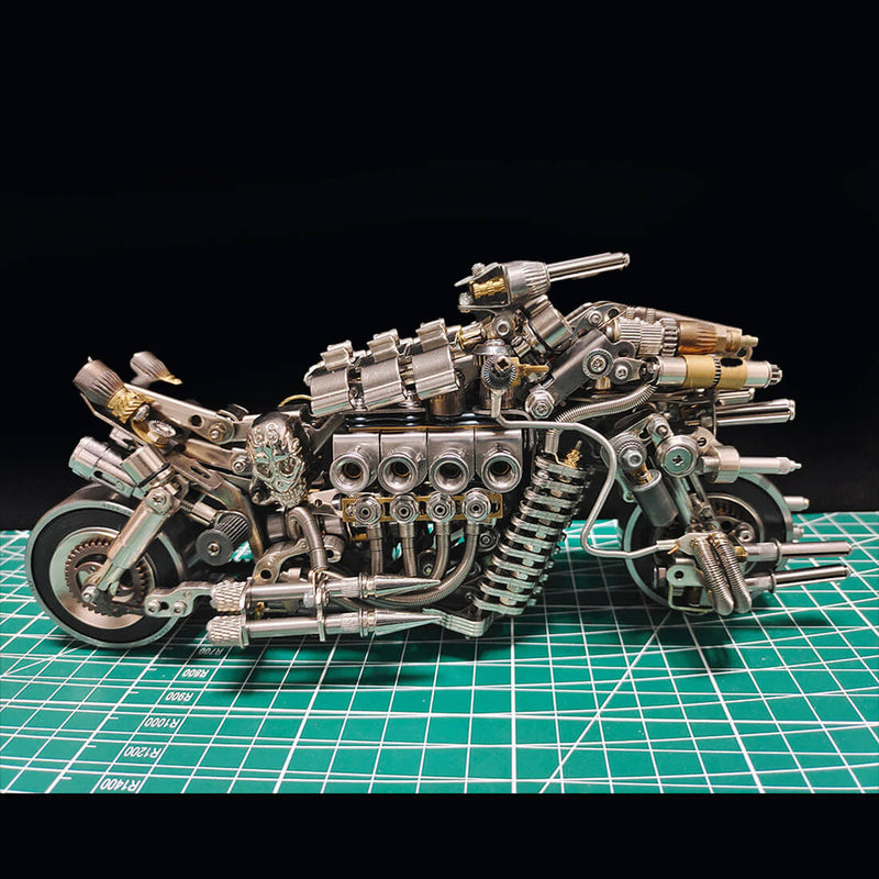 Build a Motorcycle 3D DIY Metal Mode Kits Gift for Bikers 900+PCS - stirlingkit