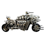 Build a Motorcycle 3D DIY Metal Mode Kits Gift for Bikers 900+PCS - stirlingkit