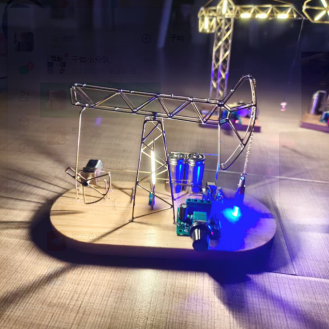 Build a Tiny Oil Pumpjack for Your Desk Nodding Donkey Circuit Sculpture