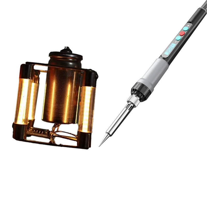 Build Your Own Copper Wire Cube Lamp DIY Circuit Sculpture Minimalist Decor Light - stirlingkit