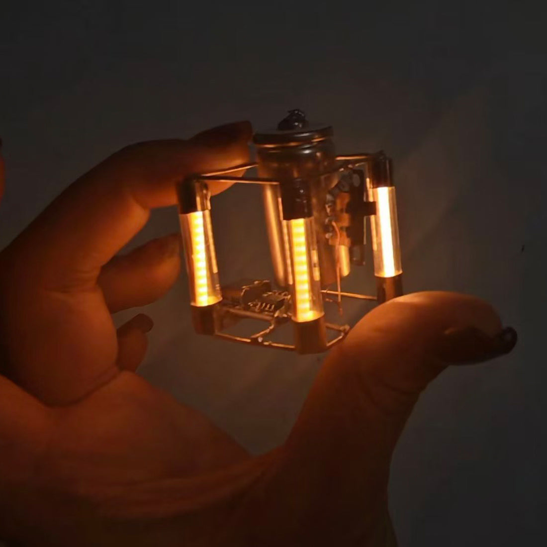 Build Your Own Copper Wire Cube Lamp DIY Circuit Sculpture Minimalist Decor Light - stirlingkit