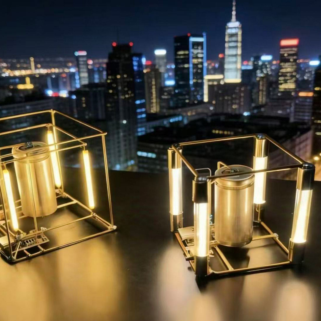 Build Your Own Copper Wire Cube Lamp DIY Circuit Sculpture Minimalist Decor Light - stirlingkit