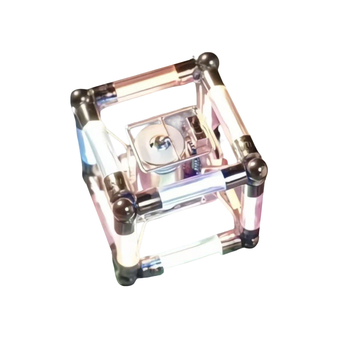 Build Your Own Cube decor Lamp from Glass Fuses Circuit Sculpture Kits - stirlingkit